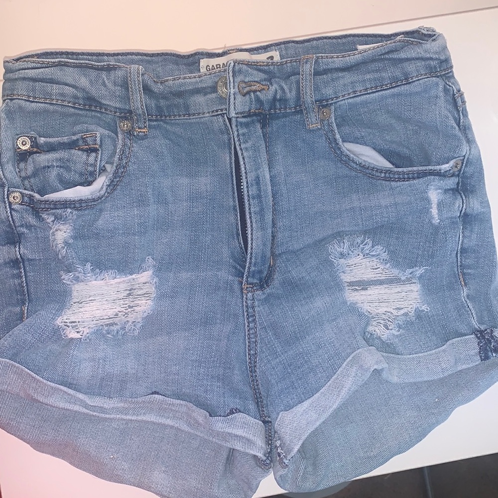 Garage High Waisted Jean Shorts